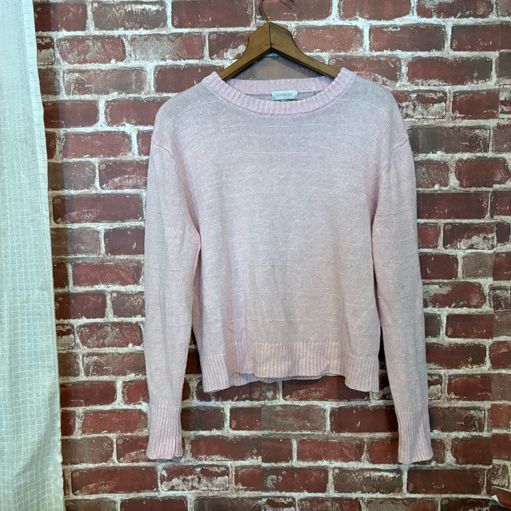Kinross Light Pink Crew Neck Sweater